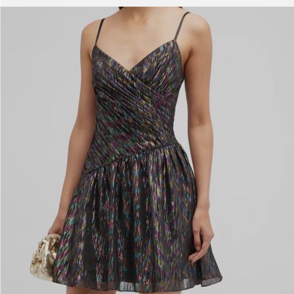 Aidan Mattox metallic dress